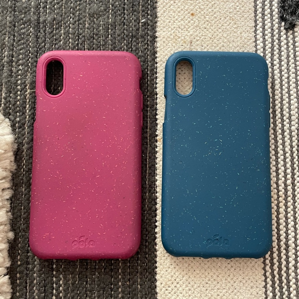 Pair of Pela Phone Cases for iPhone X